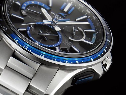 卡西欧oceanus analogue指针系列ocw-g1100-1a右侧面图