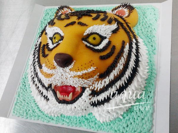 杏仁糕造型蛋糕-8吋-老虎