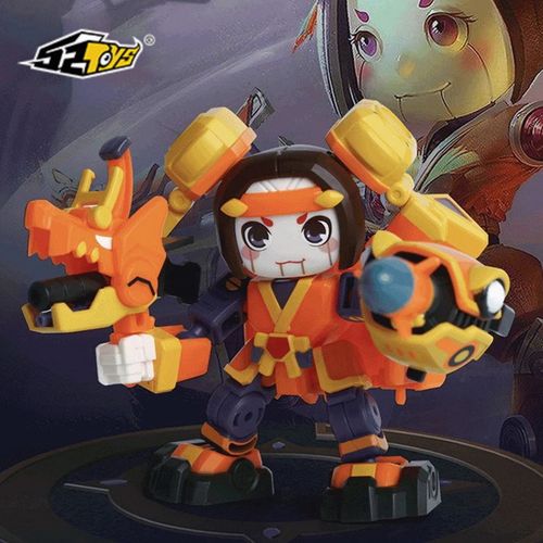 52toys王者荣耀鲁班七号墨子变形玩具正品授权拼装模型万能匣系列