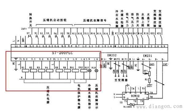中间继电器用plc控制接线方法