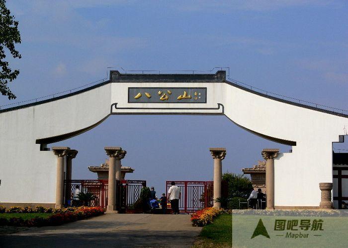 淮南市旅游景点地图