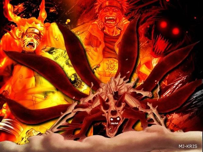 谁有漩涡鸣人尾兽化的图片