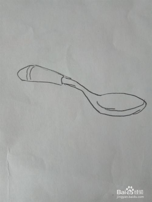 勺子的简笔画怎么画(二)?