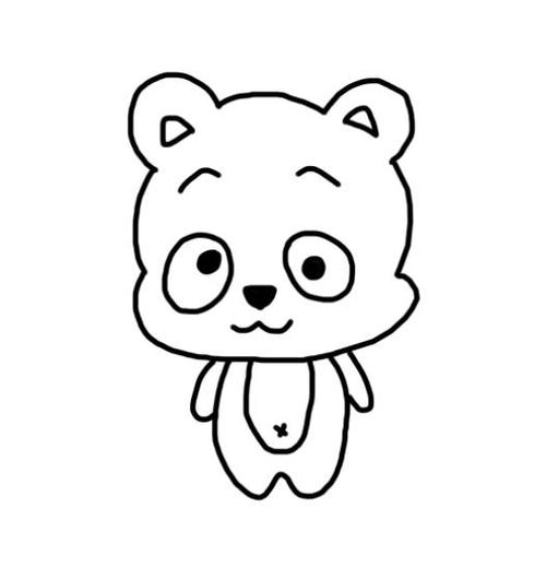 小浣熊的简笔画怎么画