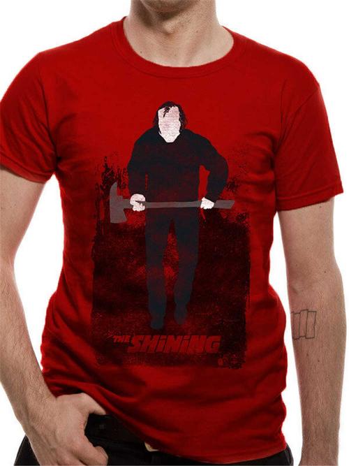 the shining heres johnny jack torrance axe poster red mens t