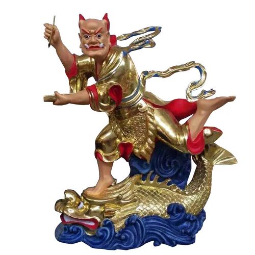 江都市神像佛像批发厂家魁星楼魁星爷神像定制极彩文昌君佛像