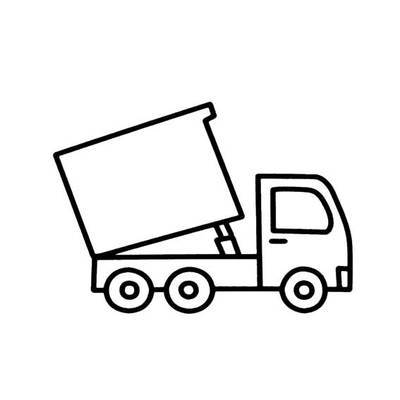 创意工程车简笔画 简笔画图片大全-蒲城教育文学网