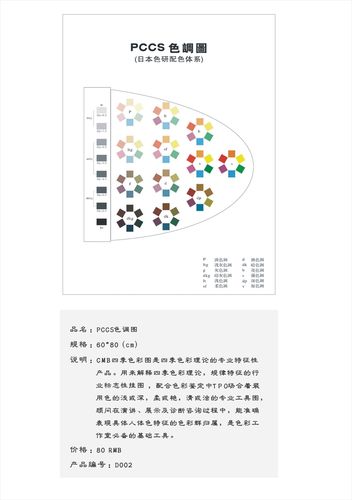 pccs色调图_专业挂图_色彩搭配|色彩顾问|服装搭配