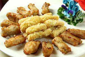 海鲜卷拼蒜香骨