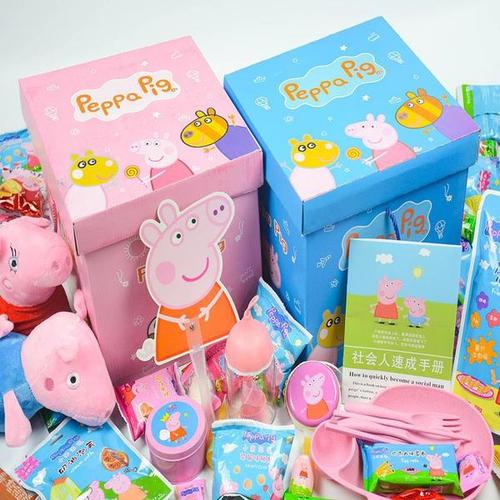 [哆啦a梦hello kitty零食店] 小猪佩奇祺零食大礼包送女友闺蜜一整箱