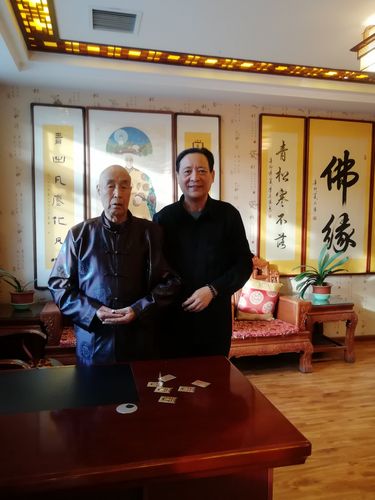 胡正云拜会五台山大文殊寺常青大师