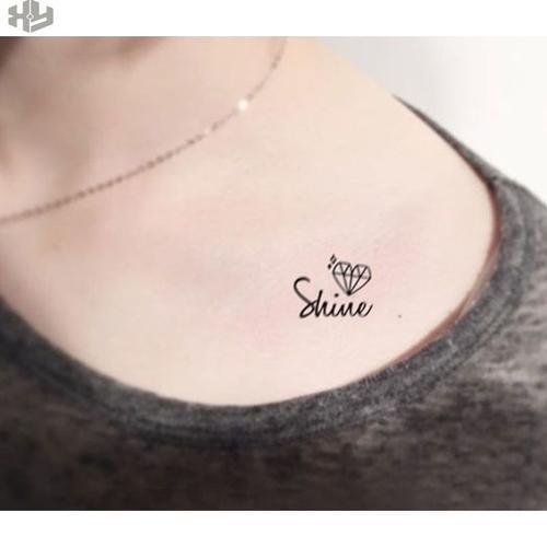 手背手指纹身贴不反光防水持久网红款小图案身体彩妆