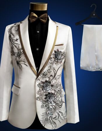 男礼服结婚西装修身西服套装晚礼服舞台主持人歌手演出服司仪加肥