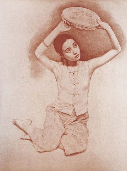 王沂东素描作品 - 东北·老兔子 - 东北·老兔子