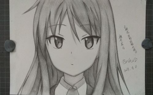 手绘150分钟画出椎名真白樱花庄的宠物女孩愿在樱花的季节与你相遇