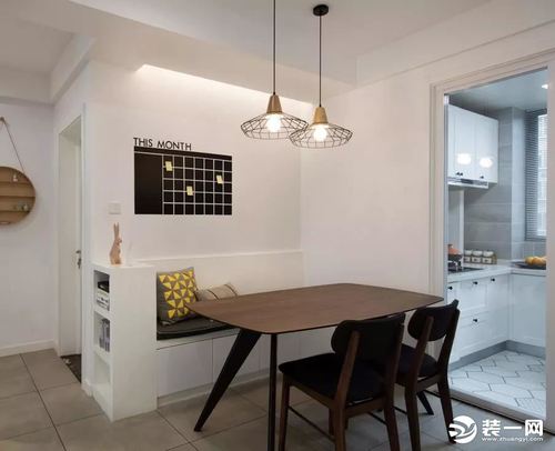 小户型卡座餐厅-家装效果图_装一网装修效果图