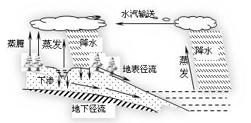 水在自然界中循环的手抄报 自然手抄报