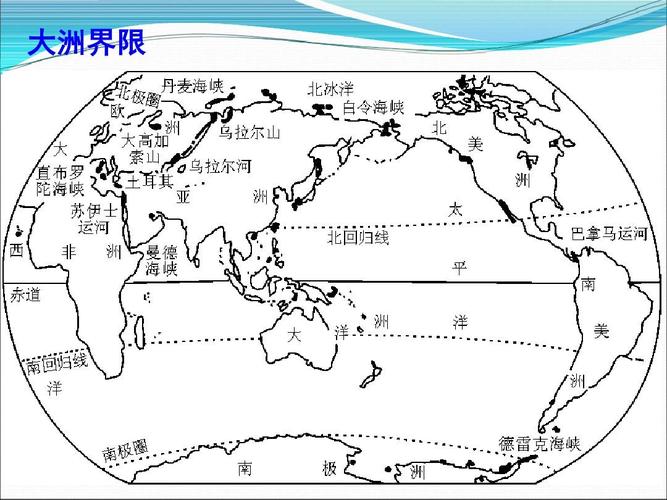 世界地理概况1 大洲界限