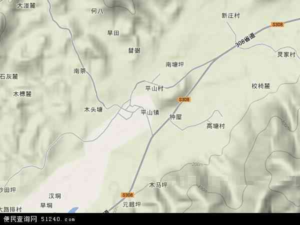 平山镇地图 - 平山镇卫星地图 - 平山镇高清航拍地图 - 便民查询网