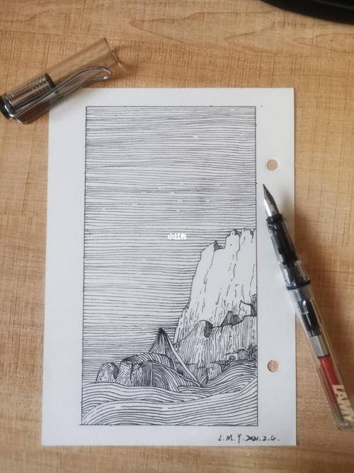 黑白钢笔画|自学画画的第十天_钢笔_画画_绘画_绘画日常_文化_绘画