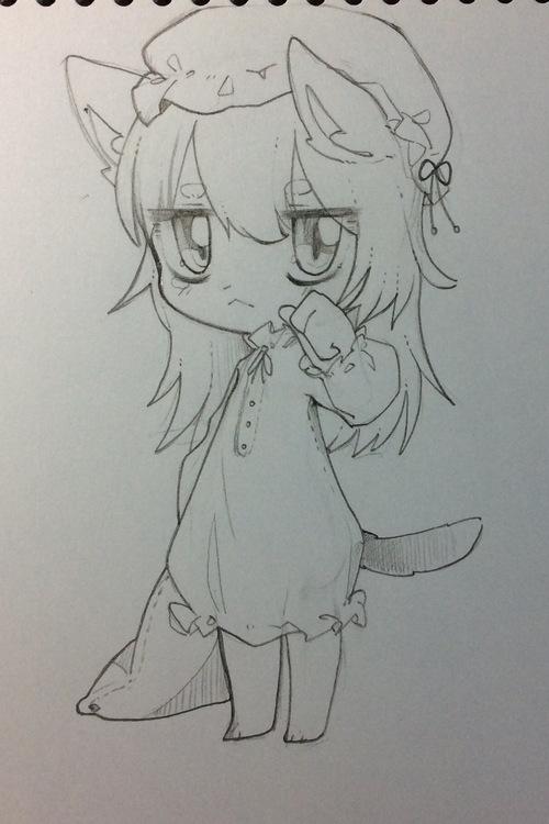 最近的鱼铅笔画好快乐-可爱诡诡在线用爱发电