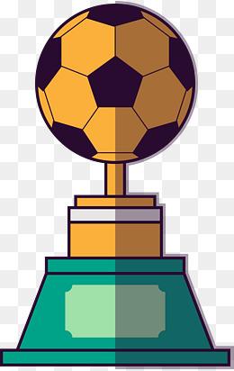 足球奖杯矢量图