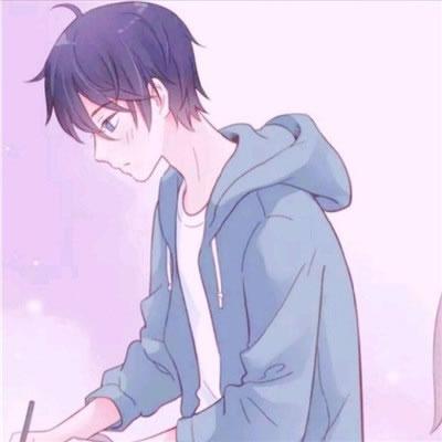 清纯可爱情侣头像漫画一左一右