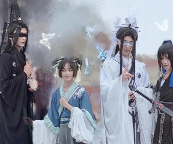 魔道祖师cosplay,神还原义城四人组
