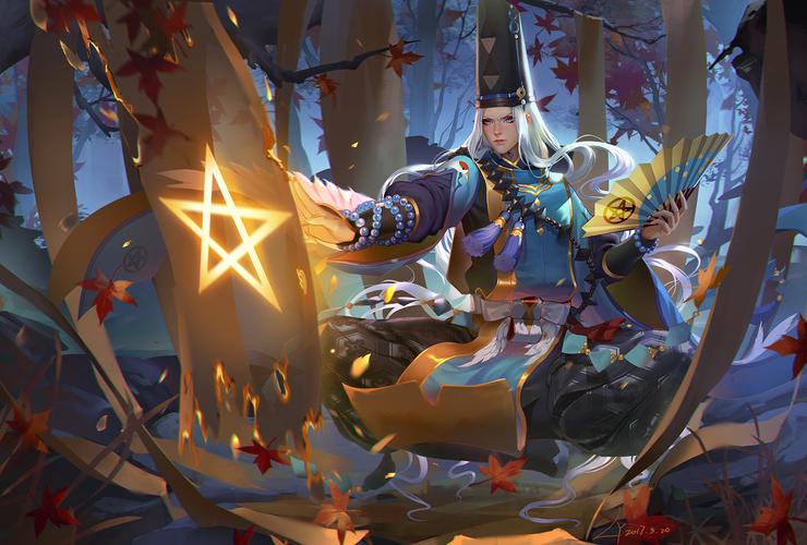 阴阳师 安倍晴明 绘师:炼妖ly 本作品pixiv id=62990848
