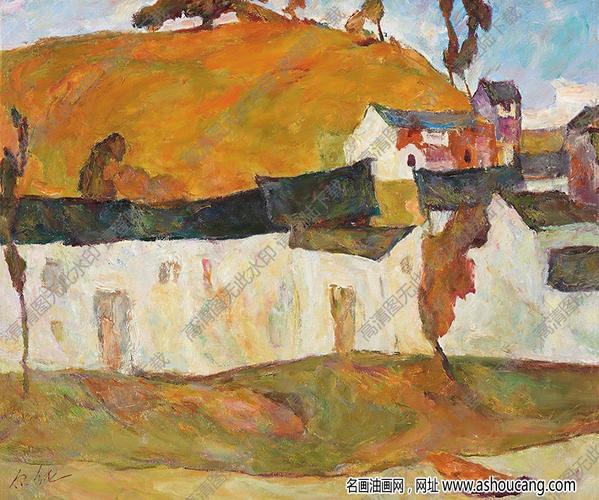 罗尔纯油画作品新疆风景高清下载