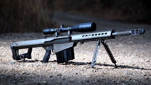 1/ 9 m107狙击步枪:m107是在美海军陆战队使用的m82a3式狙击步枪的