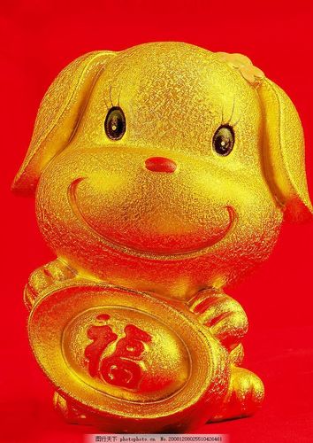 油画金狗图片大全