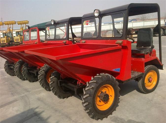 建筑工地四轮翻斗车 两驱柴油工程翻斗车 1.8t农用自卸翻斗车志成