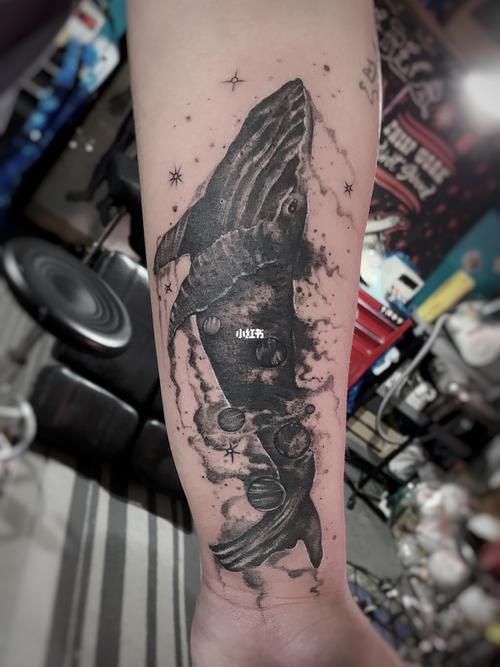 遮盖旧纹身效果对比图鲸鱼纹身水墨风格_纹身_刺青_广州纹身_美妆