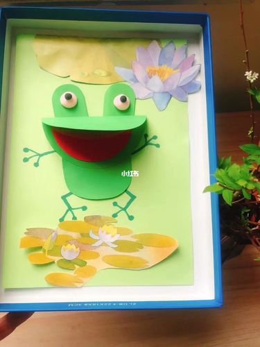 幼儿园中班趣味纸工小青蛙暑期小手工_手工制作_幼儿园_折纸_上海虹口