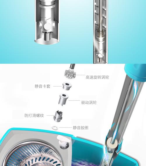 旋转拖把桶双驱动好神拖手压拖把桶家用自动地拖头拖布墩布_7折现价58