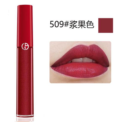 阿玛尼哑光唇釉红管509