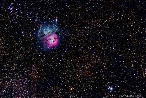 m20,ngc 6514 三叶星云
