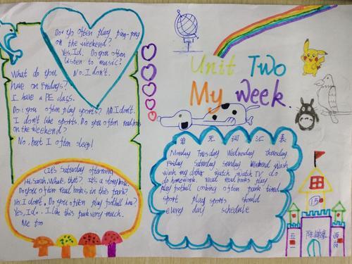 week字体手抄报 手抄报简单又好看