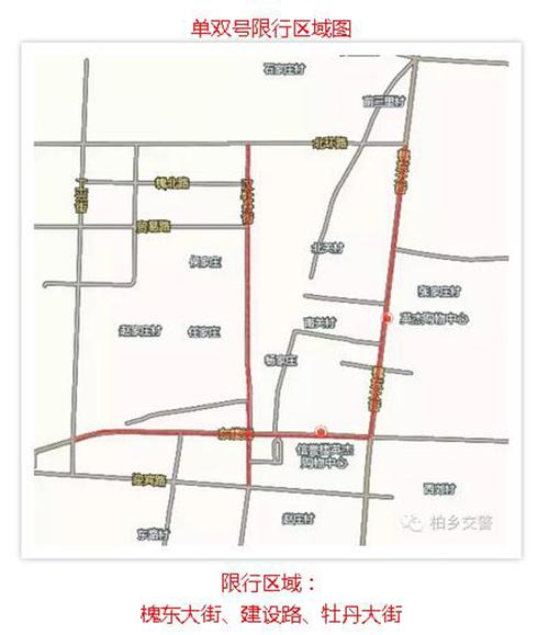 单双号限行区域图
