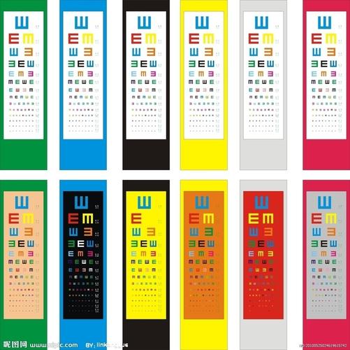彩色视力表图片