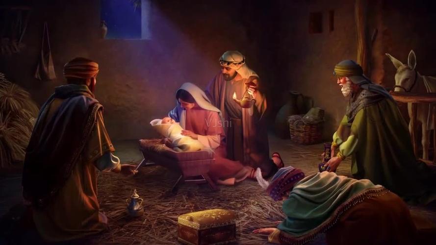 耶稣降生背景素材