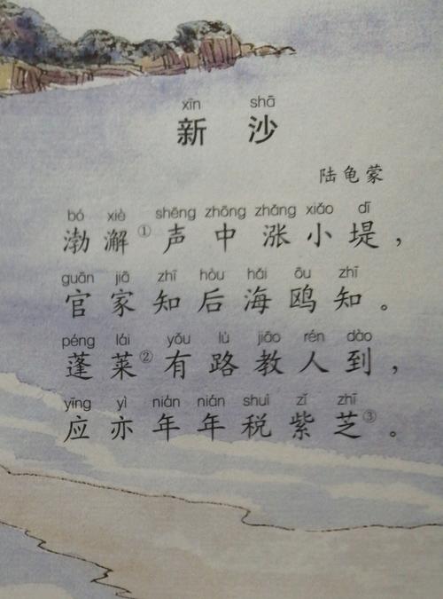 康爸亲子伴读|古诗《新沙》