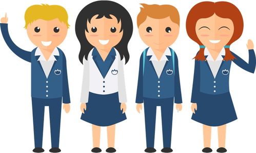 快乐卡通学生小孩免抠png透明图层素材