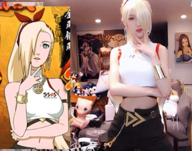 腐团儿cos火影女神,雏田纲手不怎样,看到井野,漫迷沸腾了