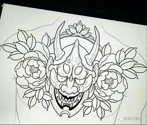 纹身图案 花胸纹身手稿_纹身_纹身素材_美妆_彩妆