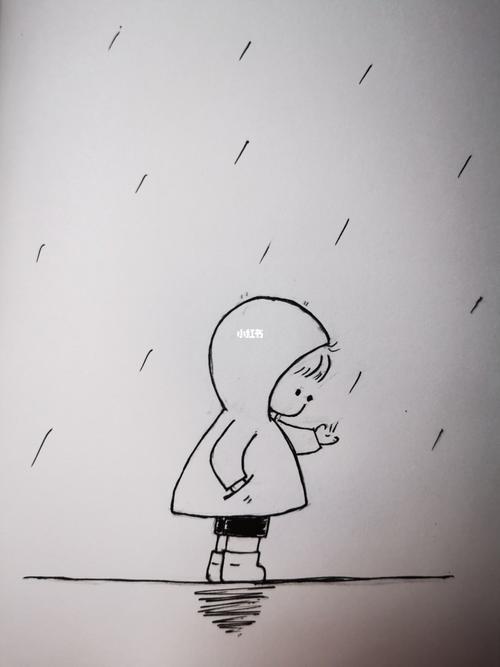 简笔画|说好的雨呢?_简笔画_教程_简笔画教程_文化