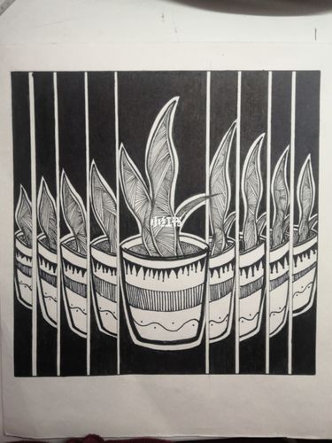 黑白装饰画 平面构成_装饰画_简笔画_简笔画教程_文化