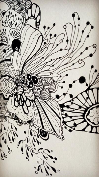 静物线描装饰画