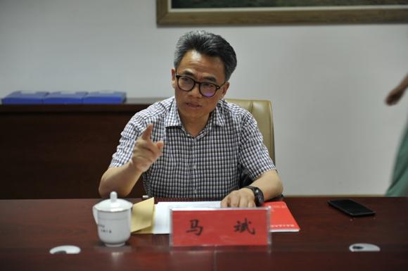 省教育厅教师工作处马斌处长到宿迁高师调研